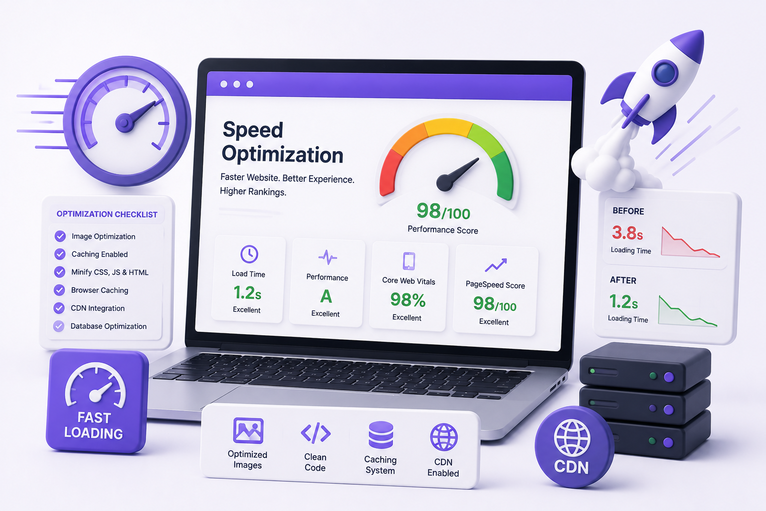 Professional Website Speed Optimization Services by Webalam